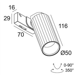 Delta Light SUPERLOOP-HEDRA MDL lámpara de suspensión