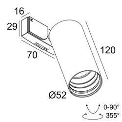 Delta Light SUPERLOOP-SPY 52 MDL lámpara de suspensión