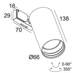 Delta Light SUPERLOOP-SPY 66 MDL lámpara de suspensión
