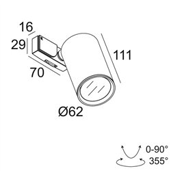 Delta Light SUPERLOOP-SPY FOCUS LP MDL lámpara de suspensión