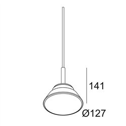 Delta Light TOUPE C AC DIM8 lámpara de suspensión