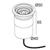 Delta Light LOGIC 40 R A Foco empotrado