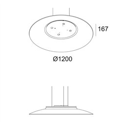 Delta Light ZOOVER 4CLIP 120 DIM5 lámpara de suspensión