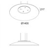 Delta Light ZOOVER 4CLIP 140 DIM5 lámpara de suspensión