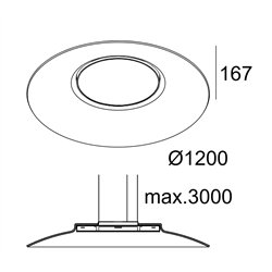 Delta Light ZOOVER 120 DOWN-UP LIGHT GREY lámpara de suspensión