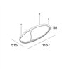 Delta Light SUPERLOOP HC SBL OVAL S lámpara de suspensión