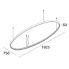 Delta Light SUPERLOOP HC SBL OVAL M lámpara de suspensión