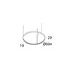 Delta Light SUPERLOOP SLIM IN 70 SBL lámpara de suspensión
