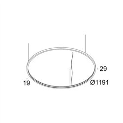 Delta Light SUPERLOOP SLIM IN 120 SBL lámpara de suspensión