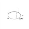 Delta Light SUPERLOOP SLIM OUT 90 SBL lámpara de suspensión