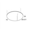 Delta Light SUPERLOOP SLIM OUT 120 SBL lámpara de suspensión