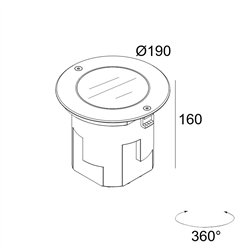 Delta Light LOGIC 190 R HONEYCOMB lámpara de piso