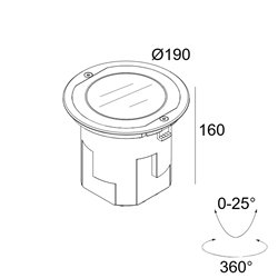 Delta Light LOGIC 190 R OK SP HONEYCOMB lámpara de piso