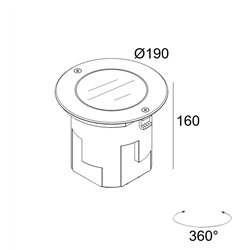 Delta Light LOGIC 190 R REFL lámpara de piso