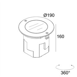 Delta Light LOGIC 190 R REFL HONEYCOMB lámpara de piso