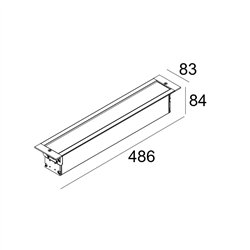 Delta Light LOGIC LINEAR 440 WALLGRAZER lámpara de piso