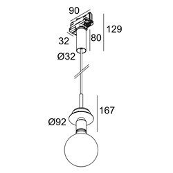 Delta Light TOUPE E27 ADM lámpara de suspensión