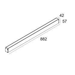 Delta Light Logic Linear On 880 Wall Grazer DIM5 Lámpara de pared / Lámpara de suelo