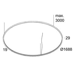 Delta Light SUPERLOOP SLIM IN 170 SBL Lámpara de suspensión