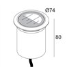 Delta Light LOGIC 60 R A MOON Foco empotrado