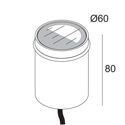Delta Light LOGIC 60 R MOON 24V Foco empotrado