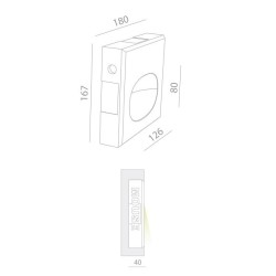 BRICK IN THE WALL Mouse LED DIM 100LM IP20