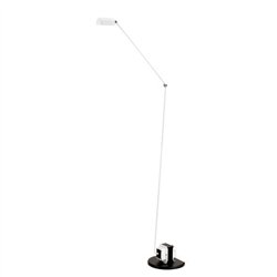Lámpara de piso Lumina Daphine Terra LED con brazo ajustable y cabezal orientable