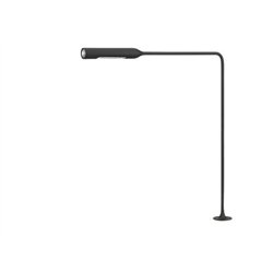 Lámpara de mesa Lumina Flo Grommet F46 con cabezal ajustable, regulador de 2 pasos y fijación Grommet.