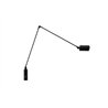 Lámpara de mesa Lumina Daphine Cilindro LED con cabezal ajustable y brazo regulable.