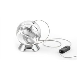 Lámpara de mesa Lumina Limbus Eye Body con regulador en el cable y difusor de vidrio transparente o mate.