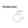 Lumina Perdue Pendant Disc 19 