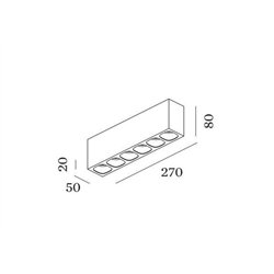 Wever & Ducré Pirro Spot Surface 6.0 Lámpara de techo