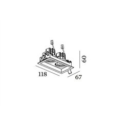 Wever & Ducré Plano Petit 2.0 LED Foco empotrado