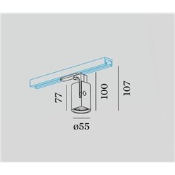 Wever & Ducré Sqube On Track 1.0 LED 1-phase iluminación de la pista