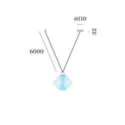 Wever & Ducré Wiro Decenter 1.0 Suspension Set | E27 | 6.0M | For 1 Shade