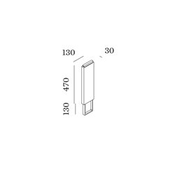 Wever & Ducré Pole 470 With Concrete Ground Fixation
