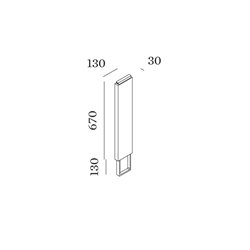 Wever & Ducré Pole 670 With Concrete Ground Fixation