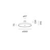 Wever & Ducré Roomor Office Surface 1.0 Lámpara de techo
