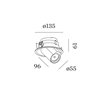 Wever & Ducré Bliek Round 1.0 LED blade springs Foco empotrado