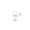 Wever & Ducré Taio Round IP65 Surface 1.0 Lámpara de techo