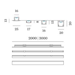 Wever & Ducré Ilane LED COB Strip IP20 3.0M 10W/M 800 lm/M LED strip