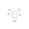 Wever & Ducré Taio Round Wall Outdoor 1.0 Lámpara de pared