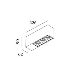 Wever & Ducré Plano Petit Surface 3.0 Lámpara de techo