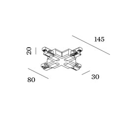 Wever & Ducré X-Connector 1-Phase Track