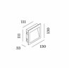 Wever & Ducré Oris 1.3 Lámpara de pared