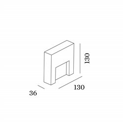Wever & Ducré Reto Wall Surface Outdoor 1.3 Lámpara de pared