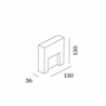 Wever & Ducré Reto Wall Surface Outdoor 1.3 Lámpara de pared