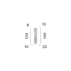 Wever & Ducré STRIPE SLIM 1.4 Lámpara de pared