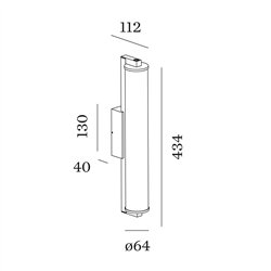 Wever & Ducré RIBELLE IP65 OUTDOOR 1.0 Lámpara de pared