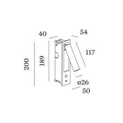 Wever & Ducré MATCH SEMI RECESSED snooze 1.0 Lámpara de pared